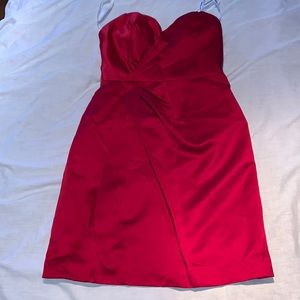 Red David’s Bridal dress